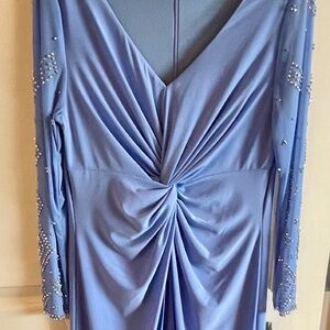 Marina walkthrough maxi dress with pants NWT